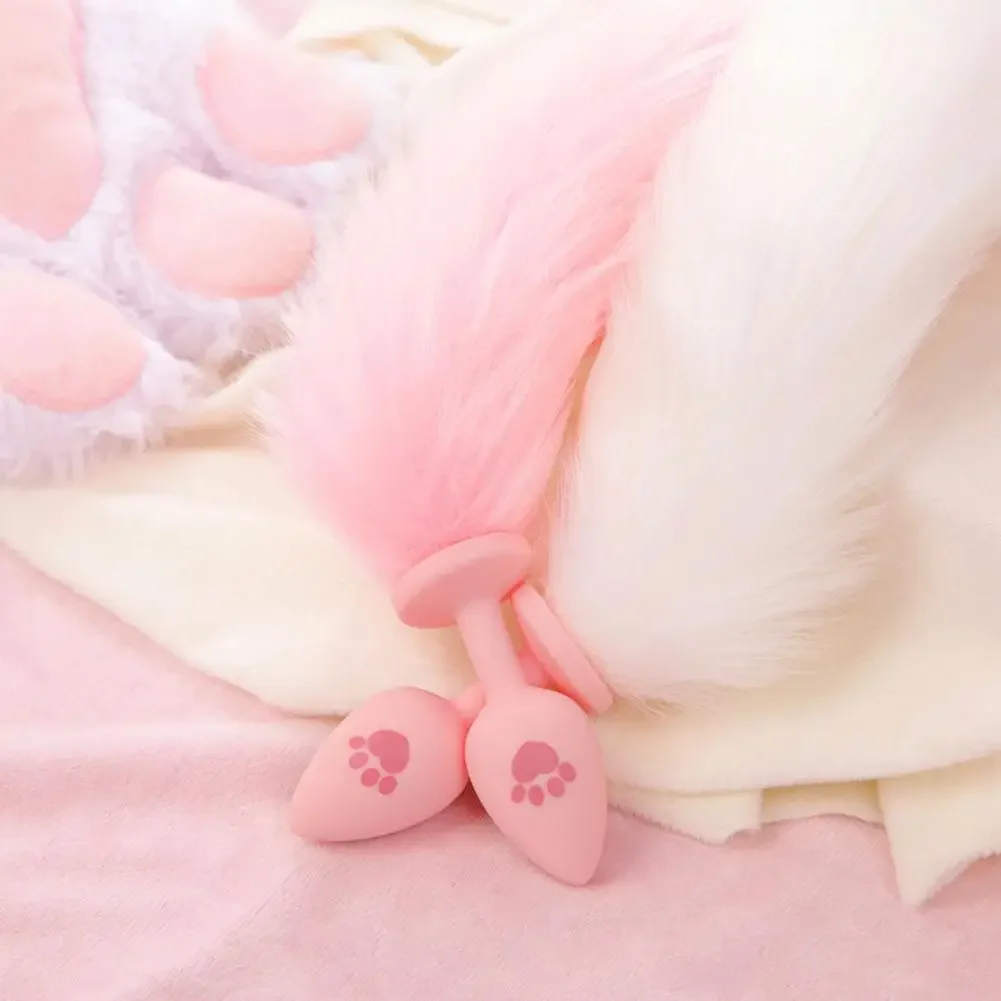 مثير القط المكونات الشرج الذيل سيليكون ألعاب جنسية لمنطقة الشرج للنساء الرجال بعقب المكونات القط أرنب الشرج لعبة الجنس تأثيري المثيرة ألعاب جنسية الجنس متجر #6