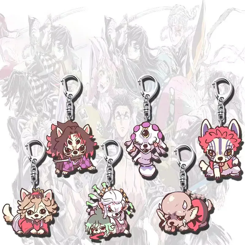 Portachiavi in acrilico cartone animato anime Hantengu Gyokko Douma Zaino Borsa Ciondolo Accessori decorativi Portachiavi in acrilico regalo