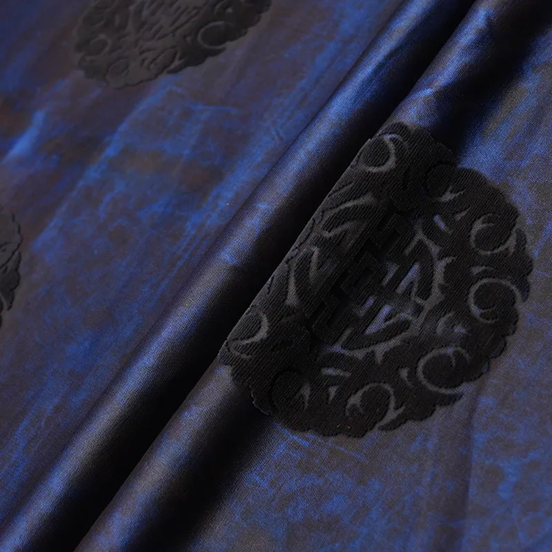Handmade Zhangzhou satin jacquard fabric polyester fiber traditional pattern Chinese clothing and cheongsam