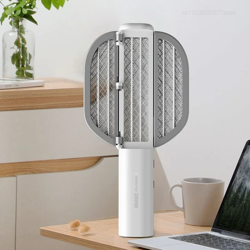 

Foldable Electric Mosquito Swatter Killer Light USB Rechargeable Anti Mosquitoes House Lamp Wall-Mounted Fly Bug Trap Home Tools