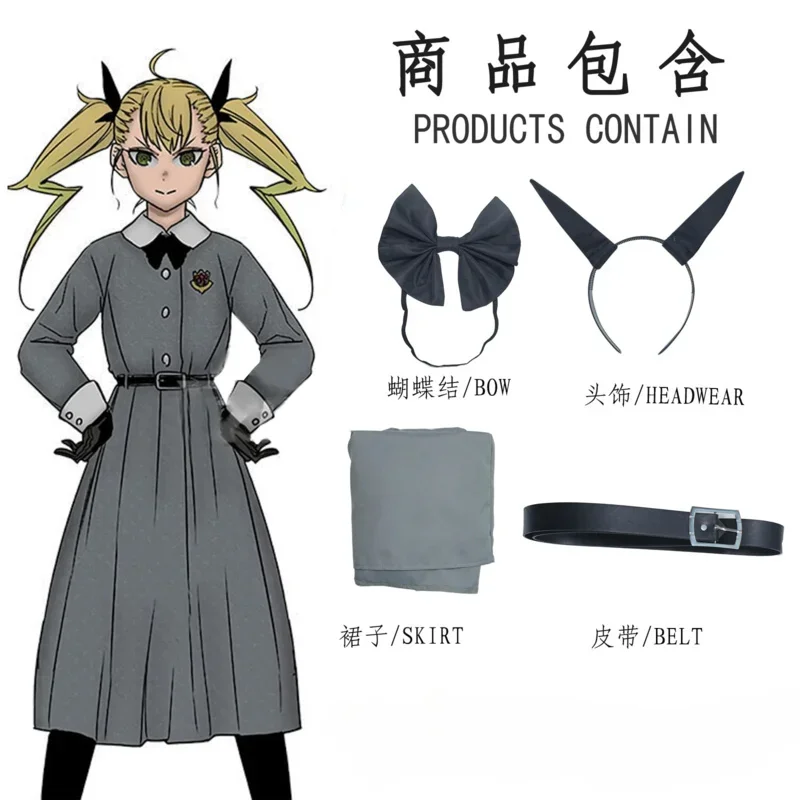 EE01 Kikoru Shinomiya Cosplay Costume Anime Kaiju No. 8 Gray Dress Uniform Headwear Third Division Halloween Party Women iCoIo0！