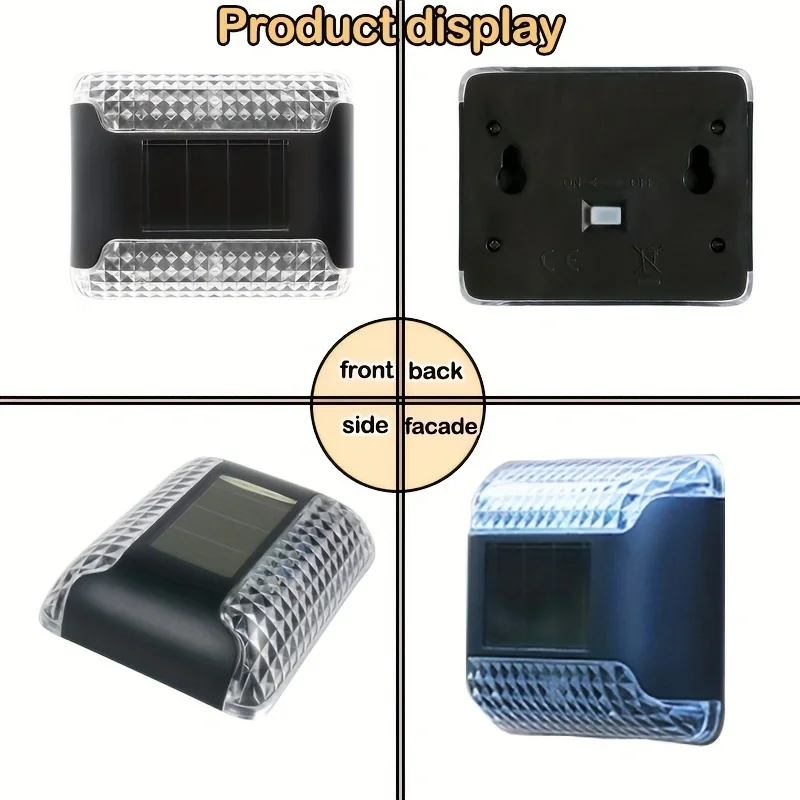 4pc Solar Wall Light: Outdoor LED Entrance Light, Waterproof, Garden Decor, Smart Light-controlled Induction, for Courtyard, Bal