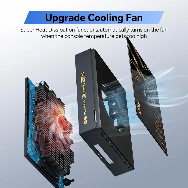 Kinhank Super Console X5 PRO مع 16000+ ألعاب، وحدة تحكم ألعاب ريترو متوافقة مع معظم المحاكيات، نظام التشغيل Android 12.0، مخرج 8K UHD،