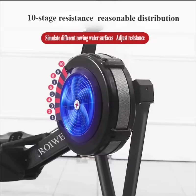 Factory direct commercial air rowing machine, smart air-magnetic resistance aerobic fitness equipment for home and gym