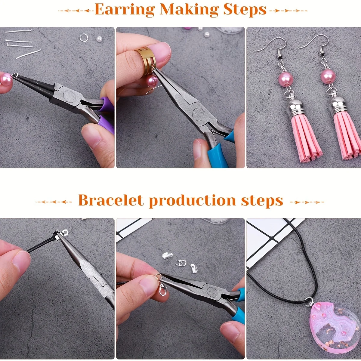 3pcs 3 Colors Handmade Pliers Set Can Be Used For DIY Jewelry Making Repair Tools Practical Convenient