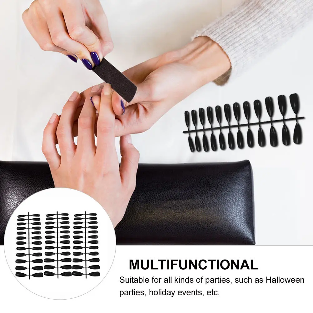 

72Pcs Fake Nails Long False Nail Art Tips Women DIY Press on Nails for Holiday Party Special Occasion Fashionable