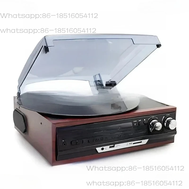 Vinyl Modern Antique Phonograph Audio Old Record Player Radio U Disk Tape Multi-Function