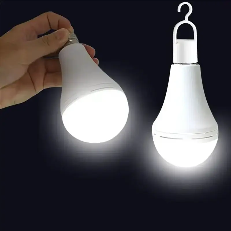 7/9/12/15 واط LED الباردة الأبيض لمبة الطوارئ E27 التيار المتناوب 110-220 فولت بطارية قابلة للشحن ضوء مصباح lamvillage للمنزل درج مسار أجزاء #3