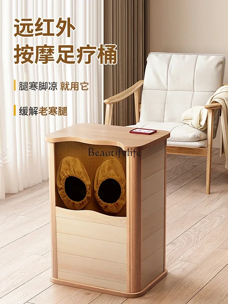 Feet Bathing Tub Holographic Energy Spectrum Heating Foot Bath Cabinet Home Massage Pedicure Fumigation Physiotherapy Bath