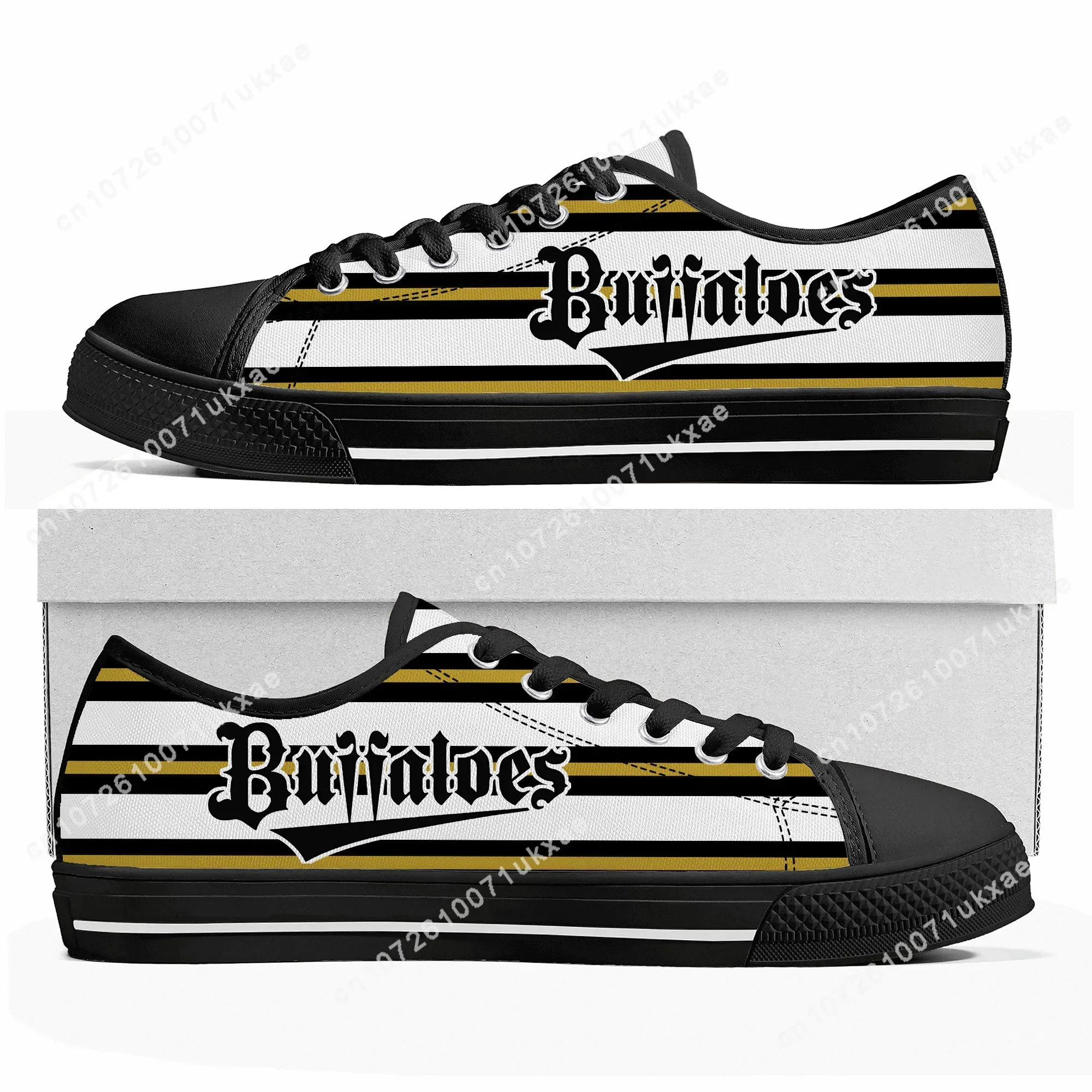 バファローズ Buffaloes baseball Low Top Sneakers Mens Womens Teenager Canvas High Quality Sneaker Casual Custom Made Shoes Customize