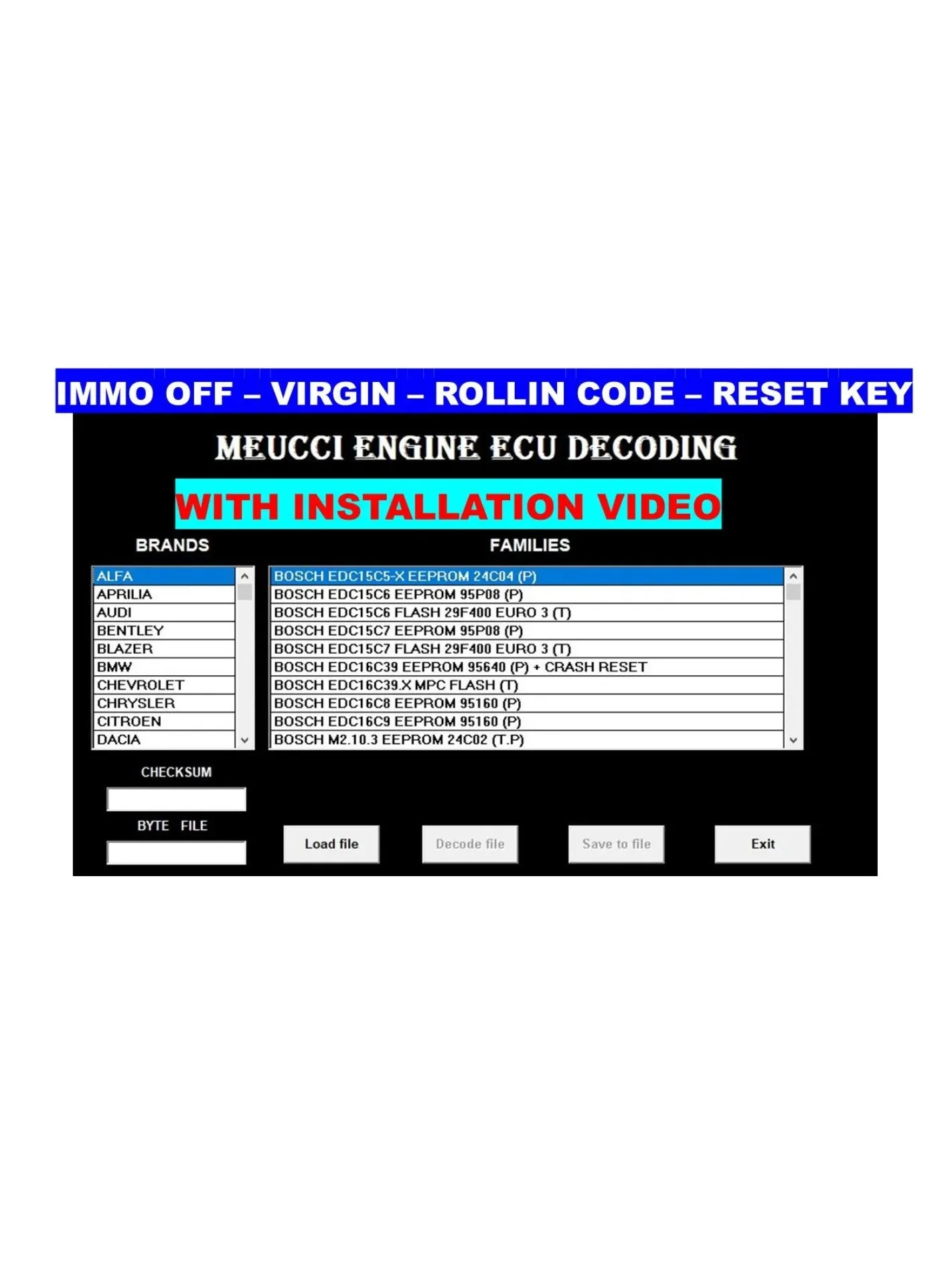Gorąca sprzedaż w 2026 roku: oprogramowanie ECU, Immo Off, dekodowanie ECU, reset Immo, Virgin ECU, wielomarkevé HWUG — 2