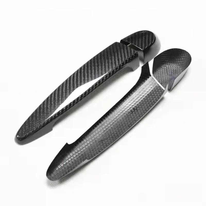 For BMW E90 E92 F30 F32 E84 F25 dry carbon fiber door handles 1/2/3/4 series M3 M4 (2005-2018) direct sticking without drilling