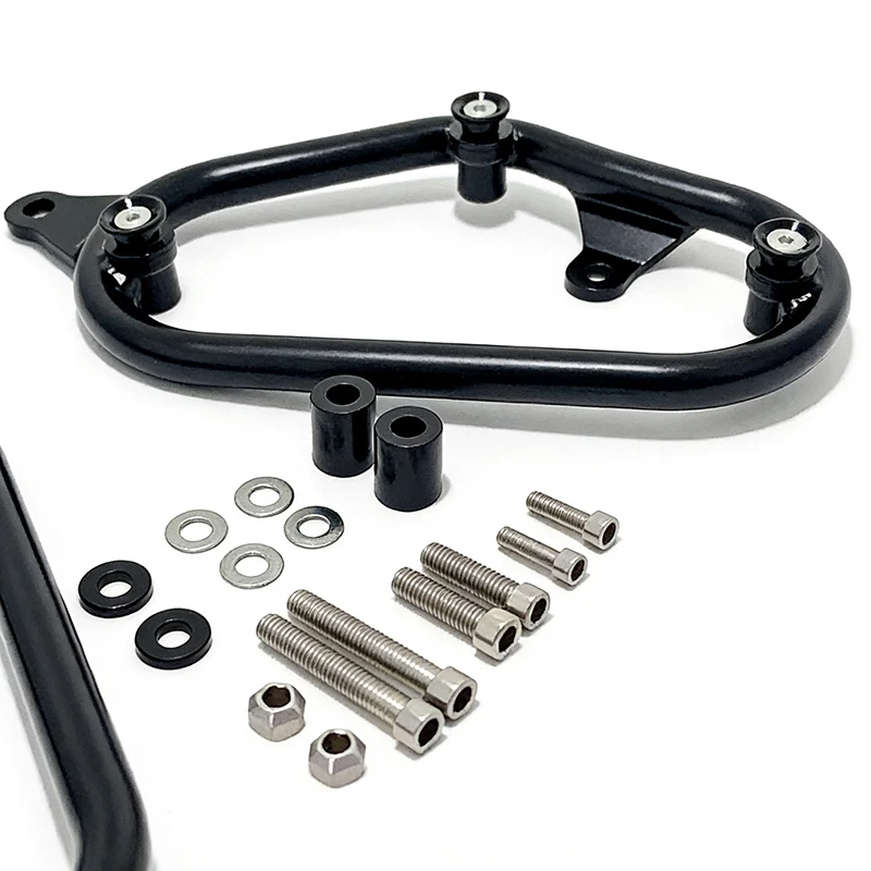 Black Metal Saddle Bag Kit Side Rack For Honda Rebel 300 500 CMX 2017 - 2024