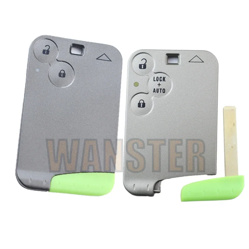 

2 3 bottons Car Key Fob Case Shell Housing/car key ID46 PCF7947 Chip 433MHZ for Renault Laguna Espace Velsatis 2001-2006