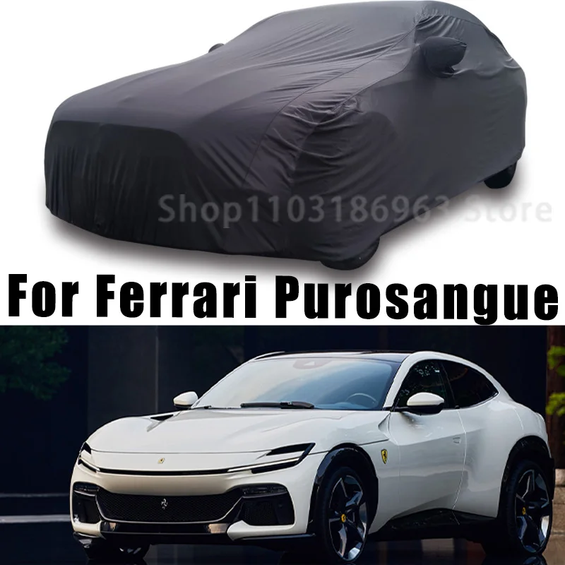 for Ferrari Purosangue Car Covers Stretch Cloth Special Car Clothing Auto Cover Indoor Dust Sun Protection Exterior Accessories