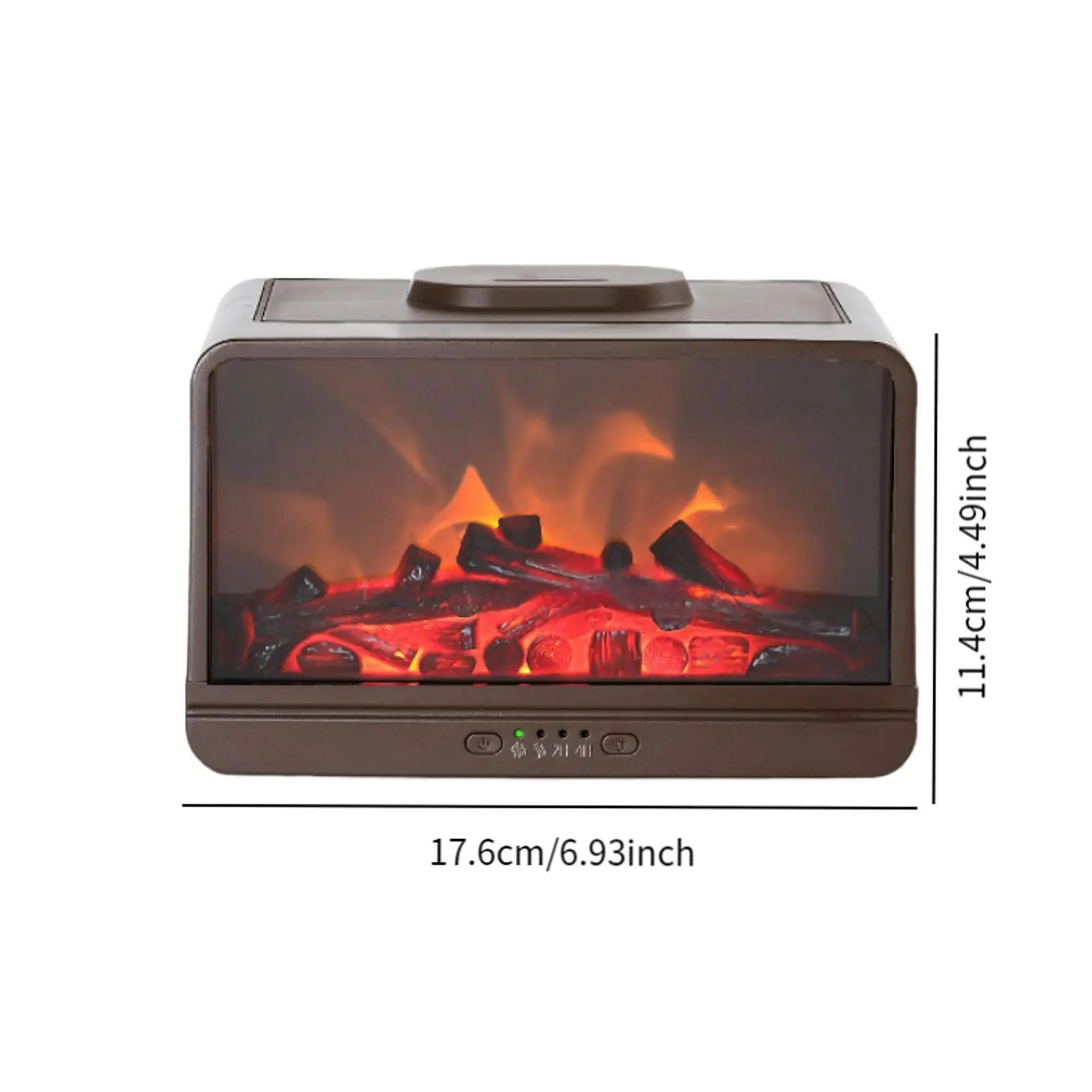 Flame Air Humidifier Home Fragrance Silent Essential Oil Diffuser with Timer