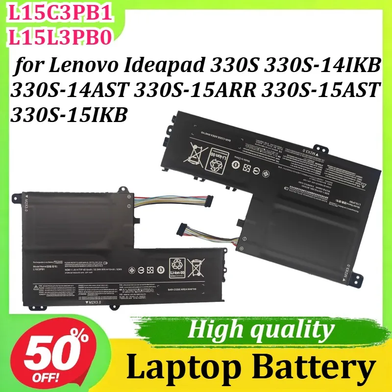 

L15C3PB1 for Lenovo Ideapad 330S 330S-14IKB 330S-14AST 330S-15ARR 330S-15AST 330S-15IKB L15L3PB0 Laptop Battery