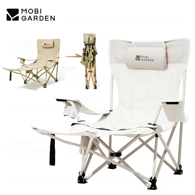 Imagem -06 - Mobi Jardim-ultraleve Portátil Camping Lounge Chair Leve Dobrável Reclinável Viagens ao ar Livre Picnic Beach Fishing Bbq Stool