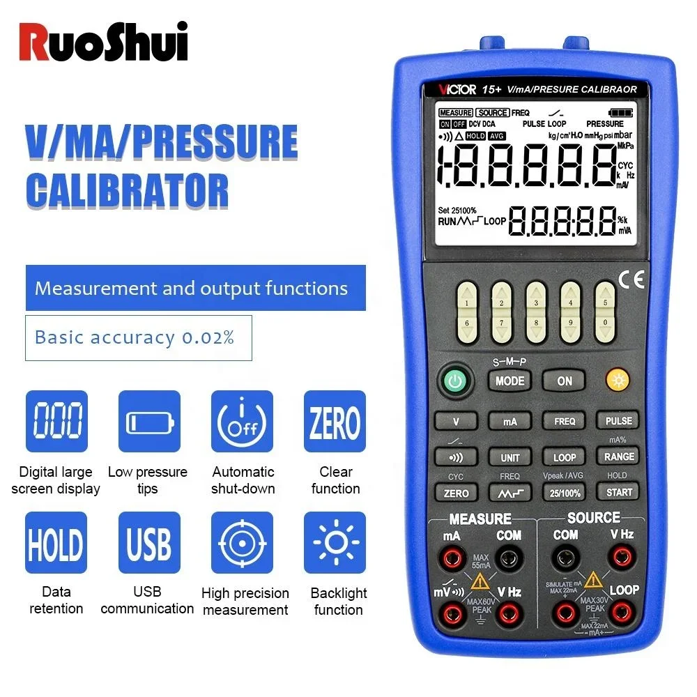 15+Voltage mA Pressure Calibrator