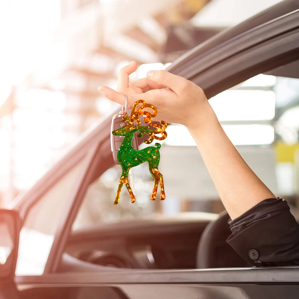 

3 шт. силиконовые формы для лося, рождественская тема, сделай сам, литейная форма для подвесок, брелоков, браслетов, подвесок для телефона, принадлежности для рукоделия