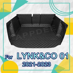 Auto Full Coverage Trunk Mat For LYNK&CO 01 2021-2023 22 Car Boot Cover Pad Cargo Liner Interior Protector Accessories