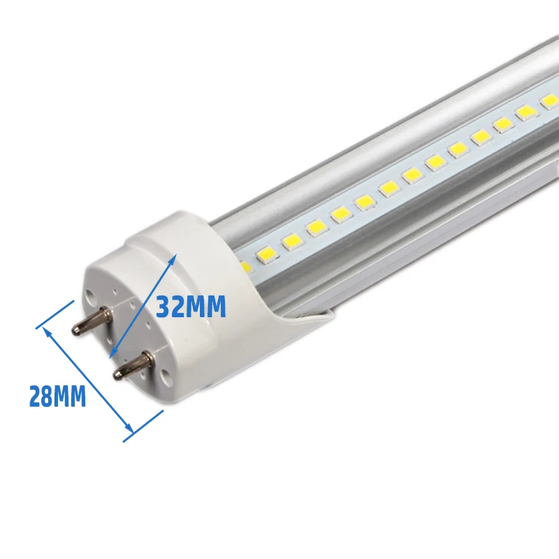 Imagem -03 - Lâmpada Fluorescente Led para Iluminação Doméstica Tubo de Alto Brilho Tubo Led t8 2ft 600 mm 10w Entrada ac 85265v Smd2835 10 Pcs Lot