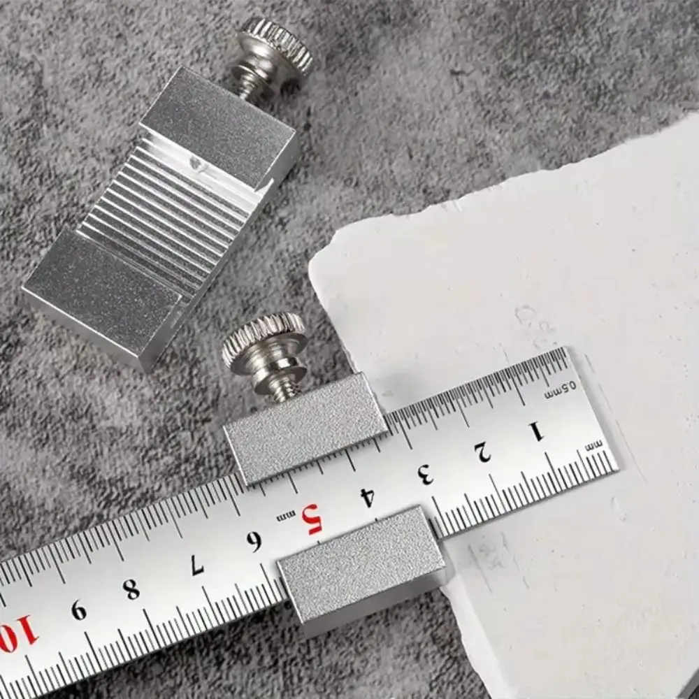 Metal Carpenter Woodworking Steel Ruler Clear Scale Corrosion Resistant Positioning Woodworking Square Heavy Duty