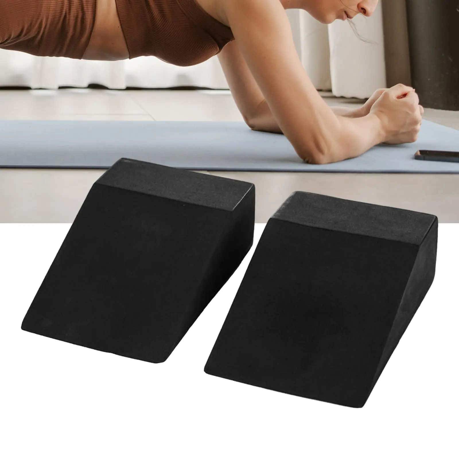 2 Pieces Squat Wedge Block Professional Muscle Building Yoga Foam Wedge Slant