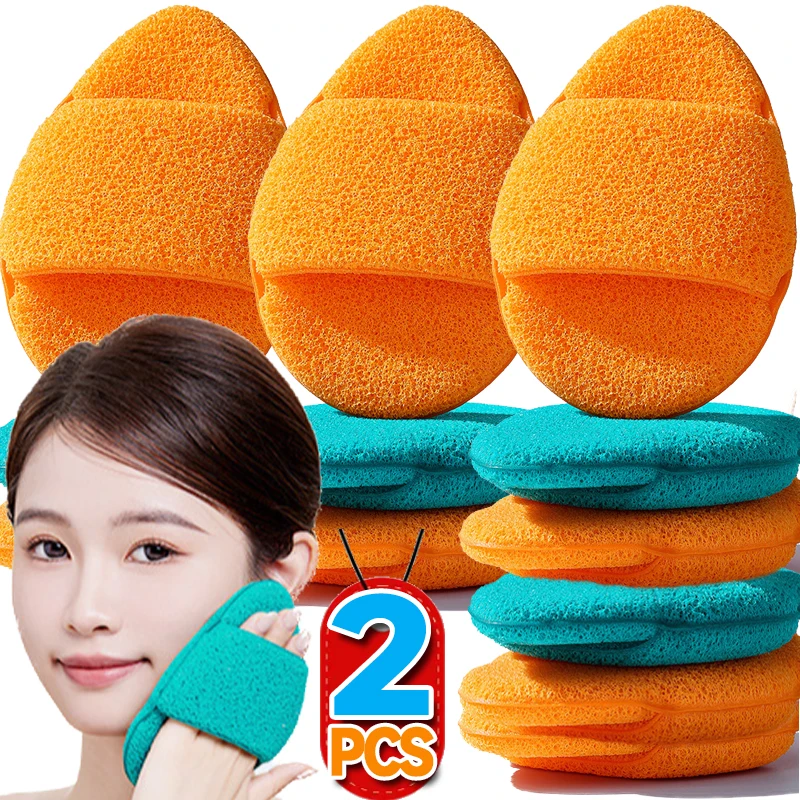 1/2pcs Exfoliating Face Wash Cleansing Sponge Puff Makeup Remover Fast Foaming Puff Tool Deep Cleansing Washing Puff Skin Care