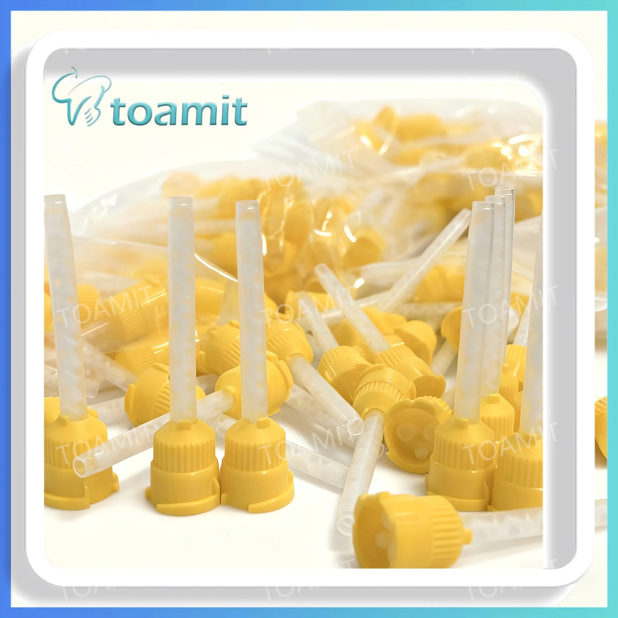 

Одноразовые насадки для смешивания зубов, трубка-аппликатор оттискного материала, головка для смешивания двухстворчатого шприца для стоматологического цемента и смолы