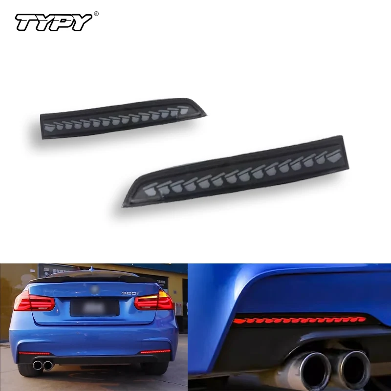 نوع جديد! عاكس خلفي ضوء الفرامل 2 قطعة لسيارات BMW M3 3 سلسلة F30 F80 قاعدة سيدان 4-Door 2012-2017