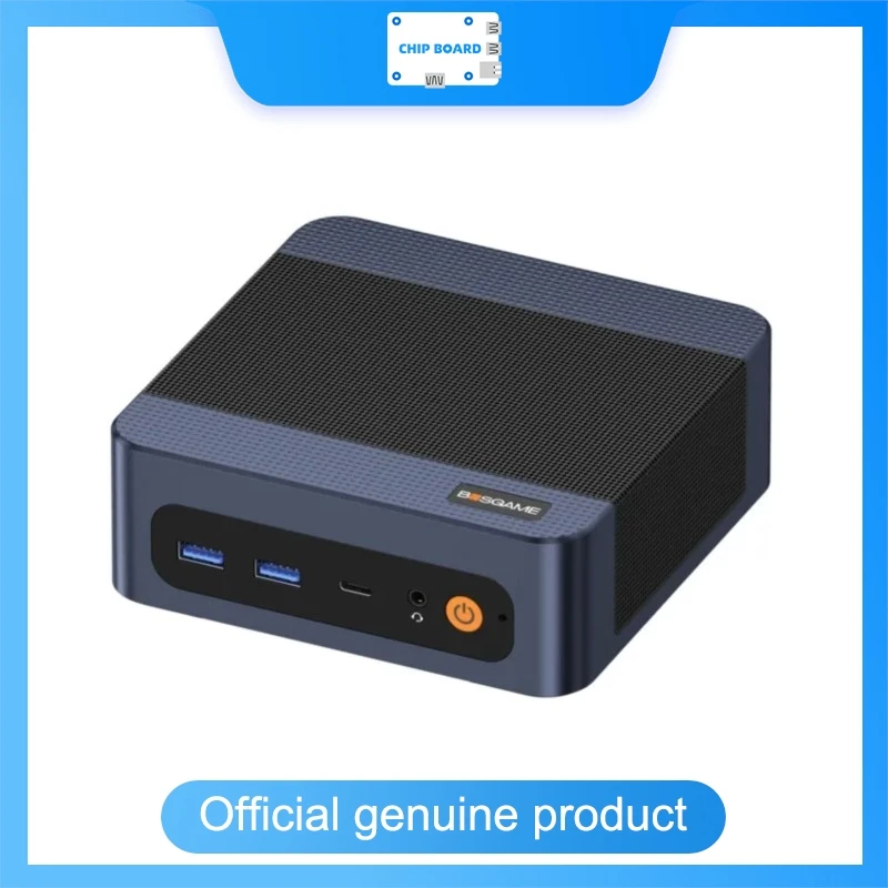 BOSGAME E6 ECO Mini PC, Intel Core 3 304 Wildcat Lake, 12GB LPDDR5X RAM, 512GB NVMe SSD for Compact Computing