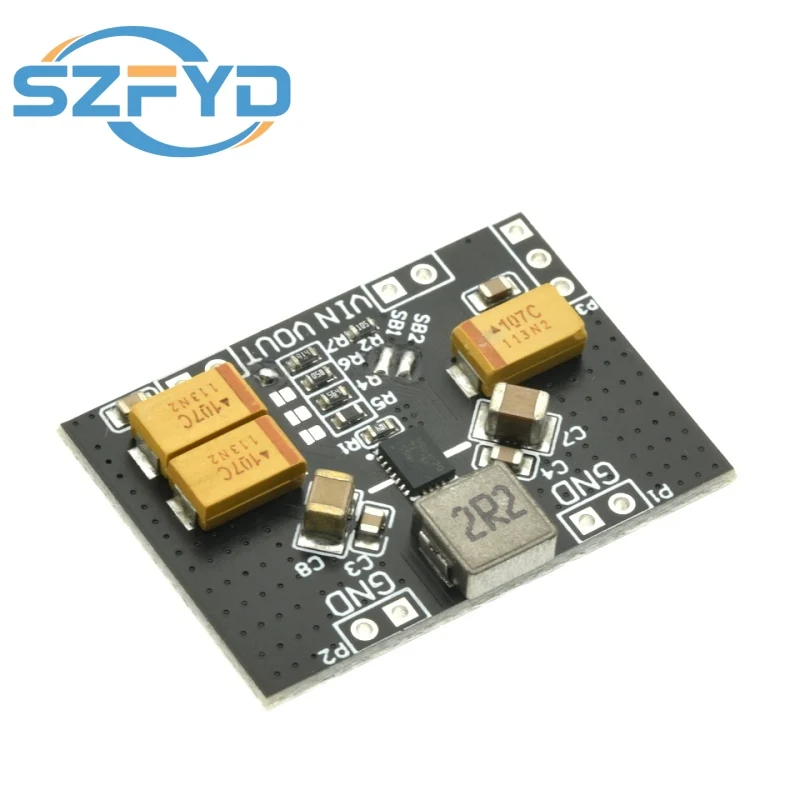 TPS63020 โมดูลพลังงานอัตโนมัติบั๊ก 2.5V 3.3V 4.2V 5V แบตเตอรี่ลิเธียมระลอกคลื่นต่ํา