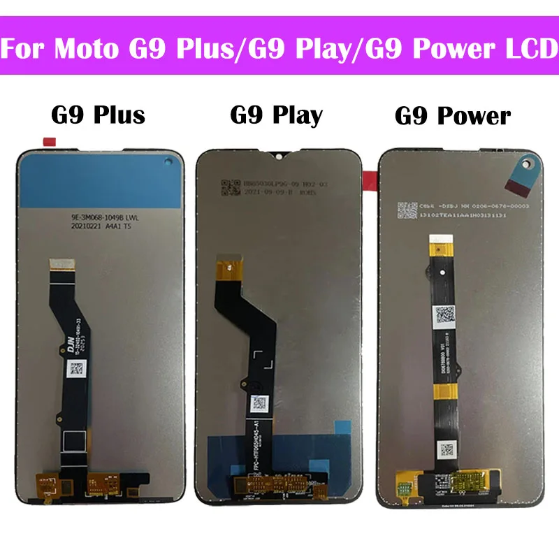 LCD For Motorola G9 Plus LCD Screen Display Touch Digitizer Assembly For Moto G9 Play LCD Display G9 Power LCD