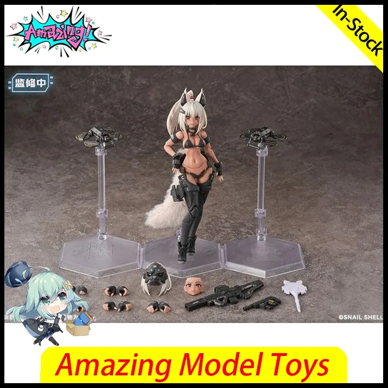 In Stock New Snail Shell RA-04 Fox Samurai Girl Huino Hui Swimsuit Ver 1/12 Anime Action Model Figure Toys Gifts Collection
