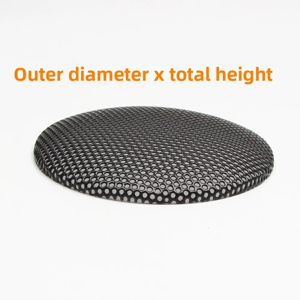 MW Audio 2PCS zwarte luidsprekerrooster, fijnmazig gebogen ijzeren deksel voor midden-hoge audio DIY