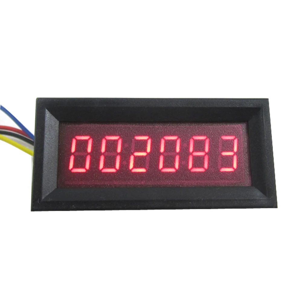 Imagem -02 - Medidor de Painel Contador Digital Display Led Count Table up Plus Totalizer Dígitos 0-999999 8v 12v dc