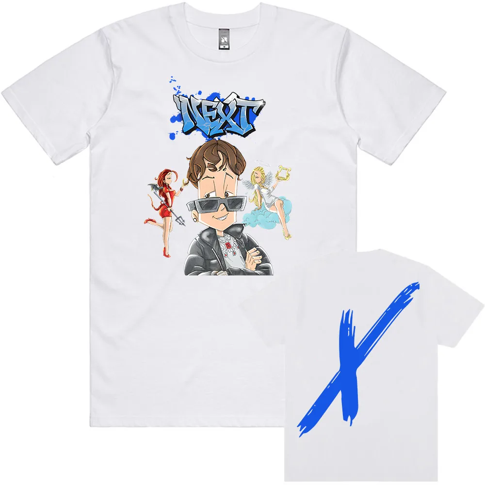 

Xavi NEXT Album Tee Singer Graphic Printing T-shirt for Male Short Sleeve Cotton Unisex Streetwear Fashion Casual Men T Shirt
