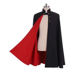 Anime Wirt Costume Cosplay Wirt Mantello Mantello nero Costume di Halloween Wirt Mantello Mantello Vestito per adulto