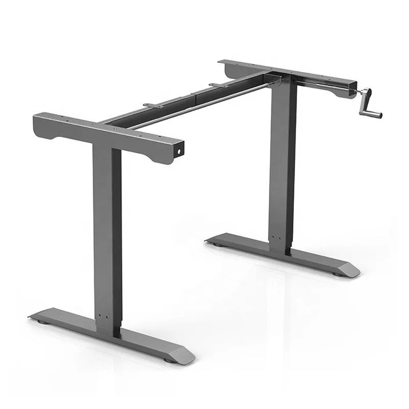 

Metal Desk Frame Hand Crank Standing Desk Height Adjustable Manual Standing Desk