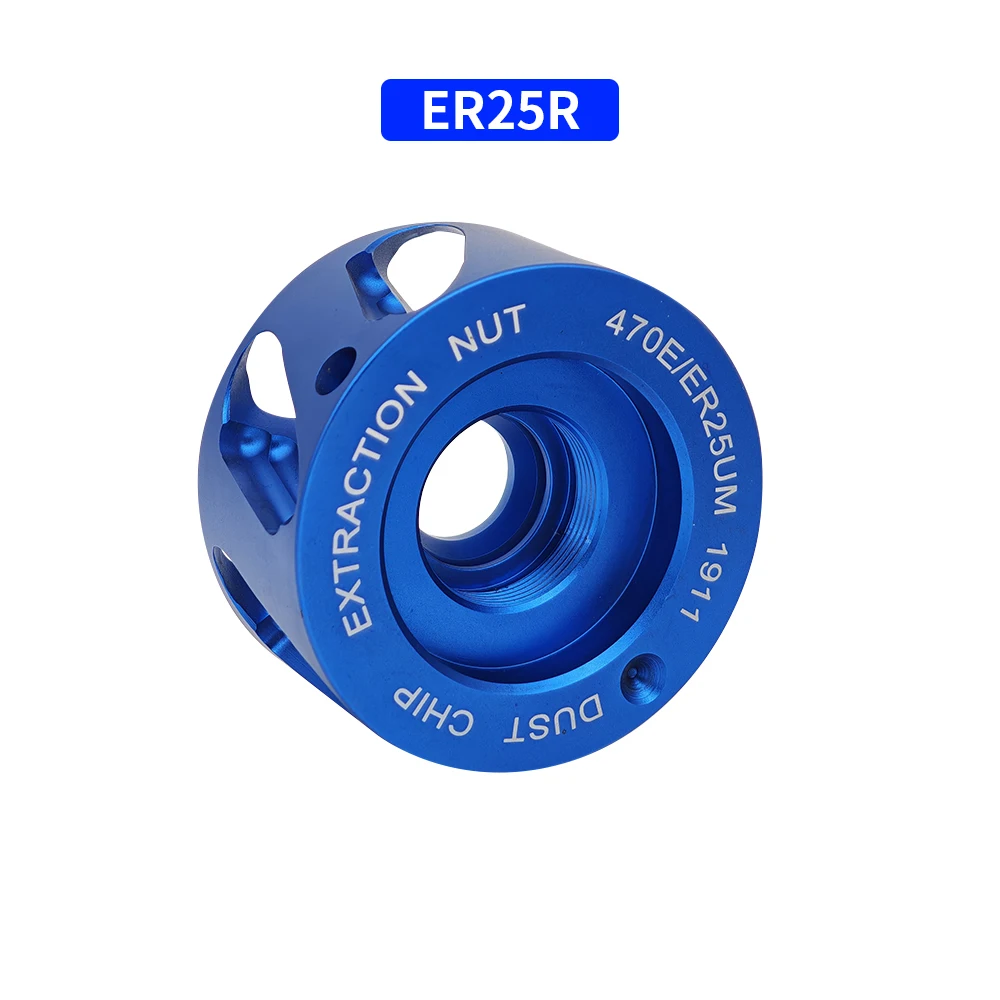 High-Precision CNC Router Kinetic Dust Extractor For Collet ER20 ER25 ER32 ER40 Vacuum Nut Dust Extraction Nuts For CNC Router