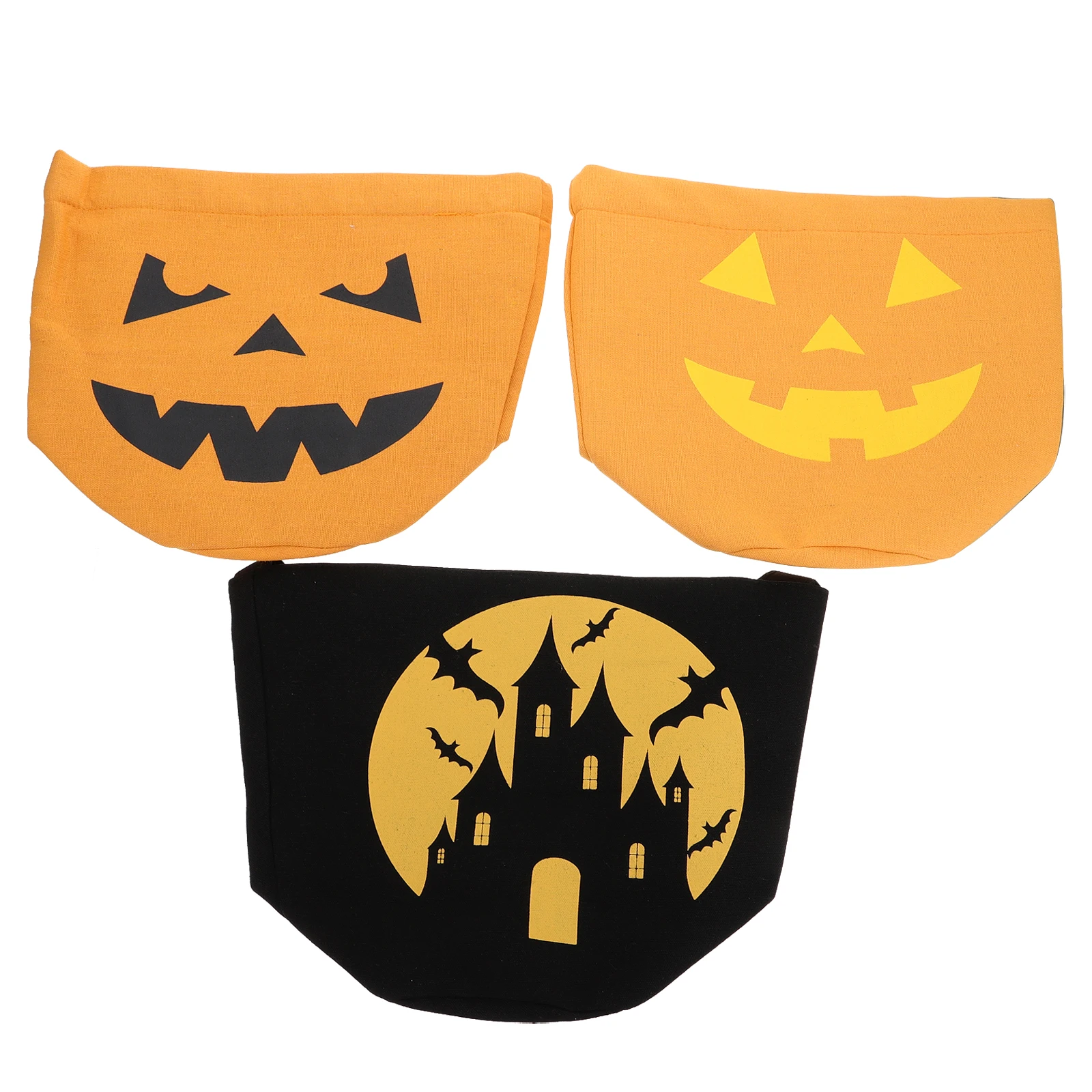 

3 Pcs Halloween Candy Bag Goodie Fillers for Kids Party Goodies Snack Gift Handbag