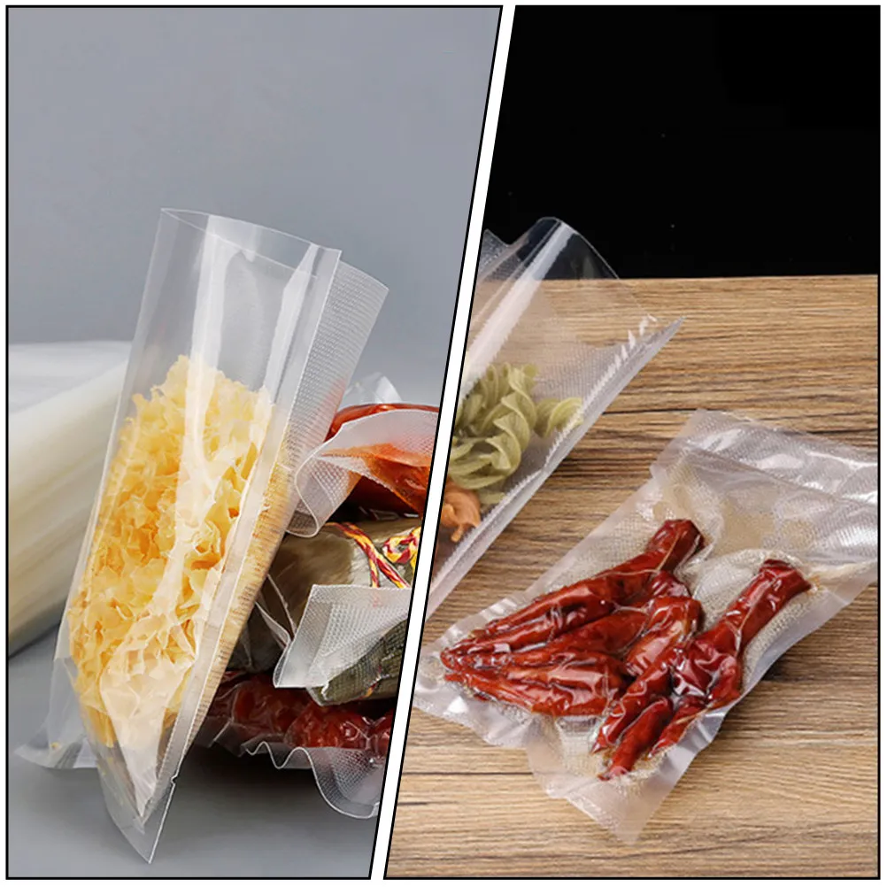 3 Rolls Vacuum Sealer Bags Food Grade Material Airtight for Fruits Vegetables Bread Storage