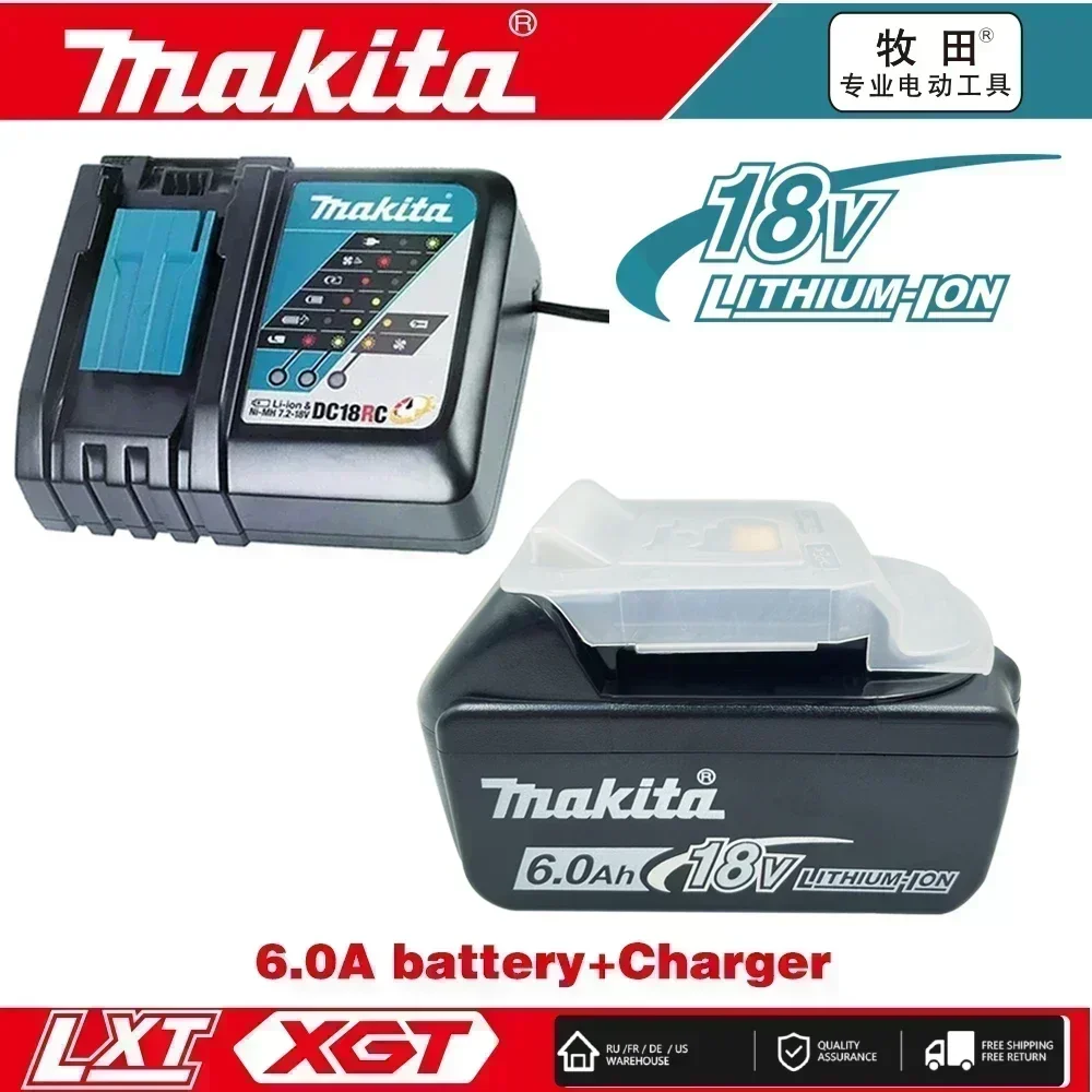 【Entrega soi】Batería de herramienta eléctrica Makita-100% Origineel 6.0Ah 18V BL1830 BL1850 BL1840