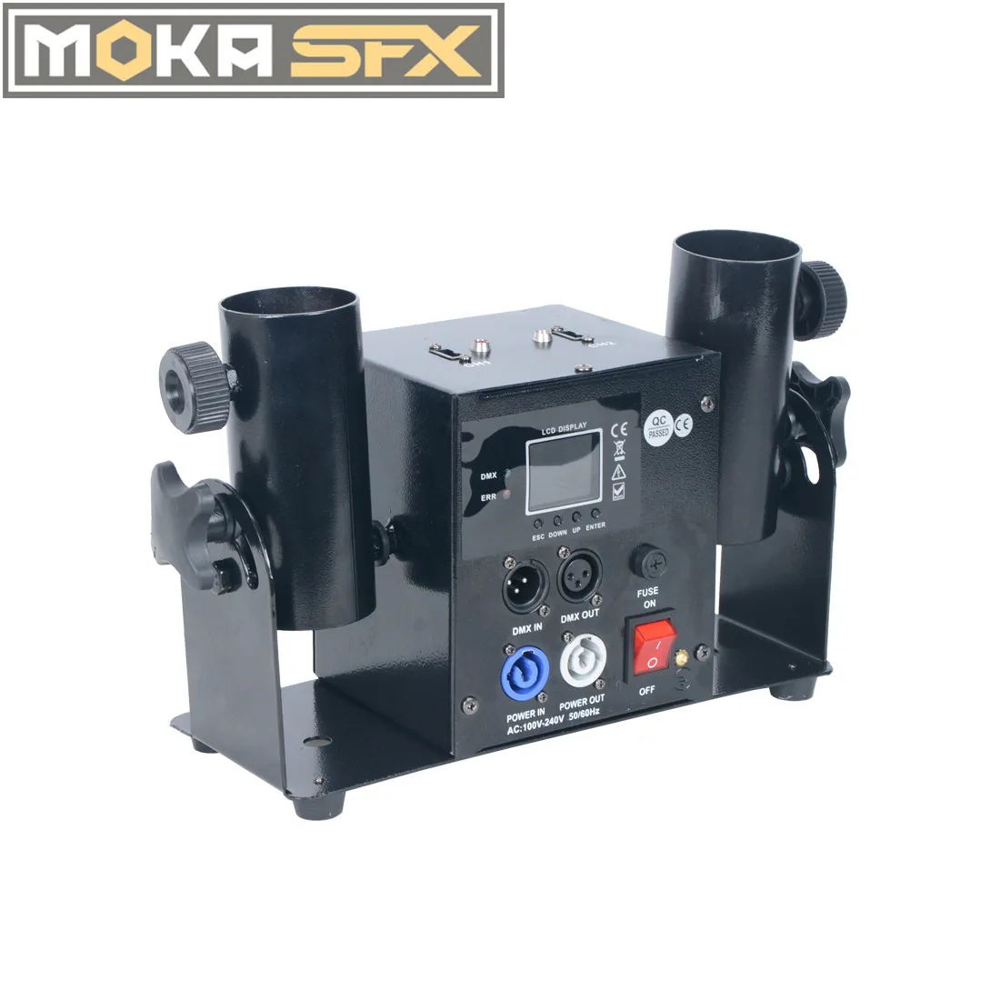 MOKA SFX MK-CN03 Confetti Cannon Party Stage Dmx 512 Remote Double-Shot Confetti Streamer Launchers