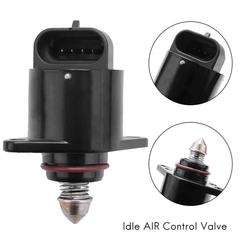 2 PCS 93744675 Idle Air Control Valve Black Plastic For Chevrolet Aveo Pontiac Wave 1.6L 04-08 /17059602/AC167/96434613