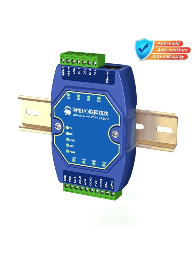 Moduł sieciowy I/O AI/AO/DI/DO 0-20mA/4-20mA RJ45 RS485 Seria CDEBYTE DC 8-28V Modbus TCP/RTU Modbus Gateway OLED — zdjęcie produktu 7