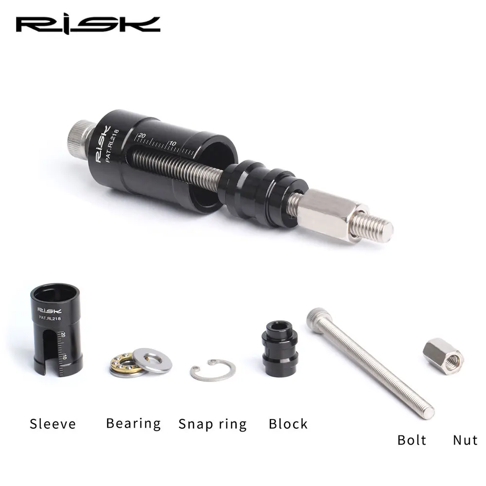 RISK MTB Bike Rear Shock Repair Tool Bicycle Absorber Bushing Install Tool Kit For DH Mountain Cycling Needle Bearing DU Bushing