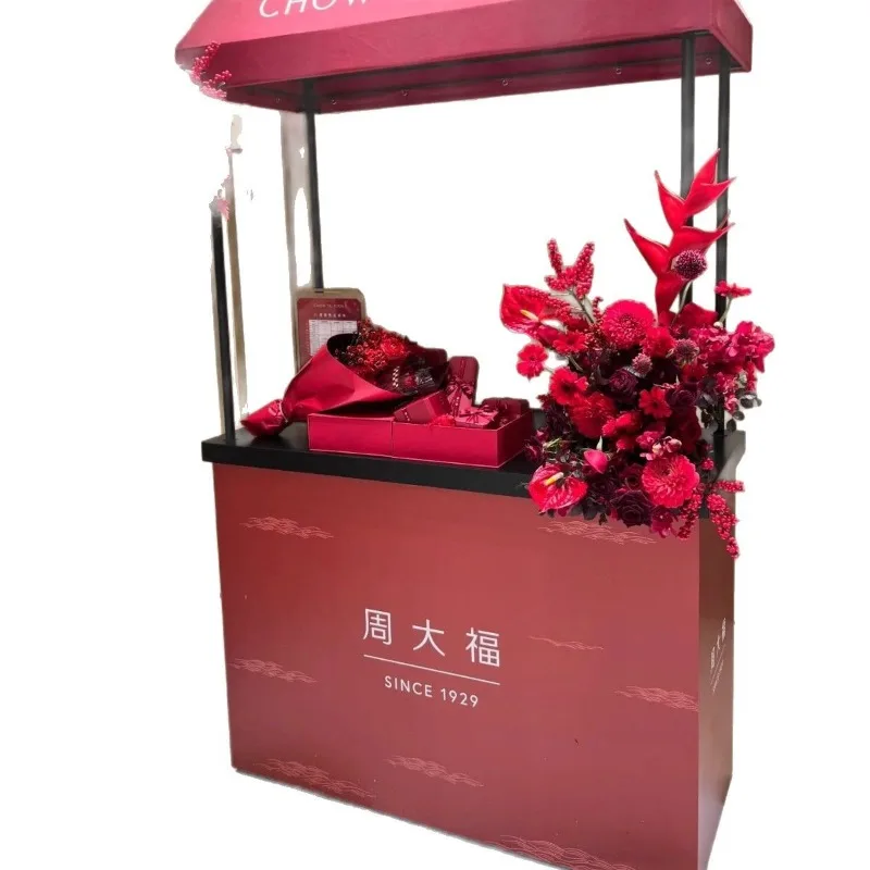 

Shopping mall display stand promotional cart