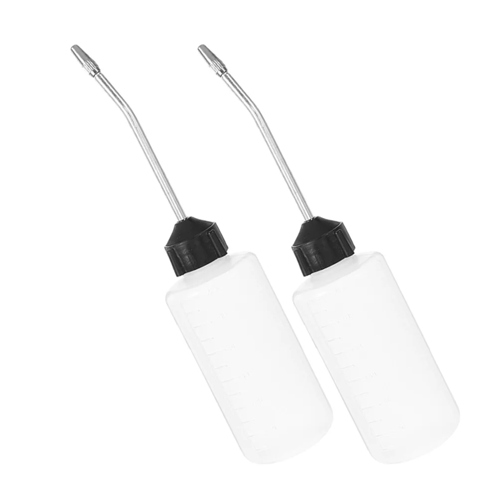 

2pcs Sewing Machine Oil Bottle 120Ml Portable Oil Dispenser Iron Spout Precision Applicator For Home Tailor Shop Sewing Supplies